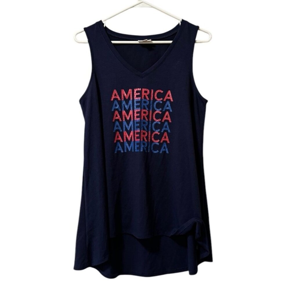 LuLaRoe Tank Top American Women’s Size XS 4th Of July Patriotic USA Beach Travel